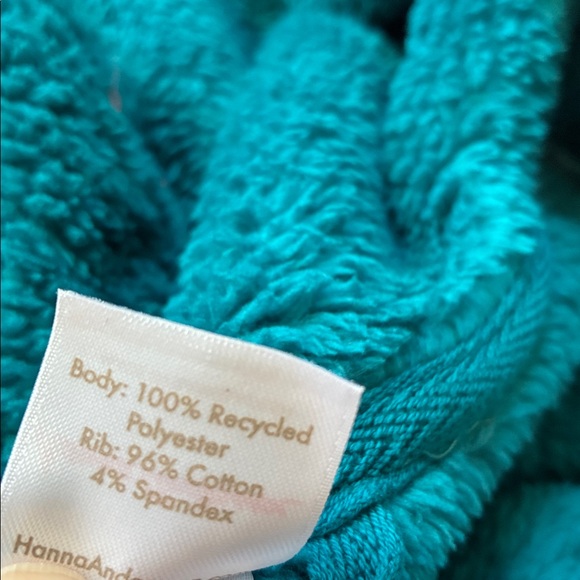 Hanna Andersson Teal Fleece dinosaur character zip suit kids size large - Picture 6 of 9